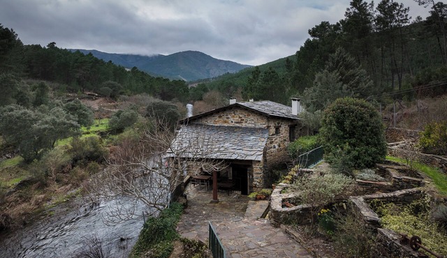 Mill rehabilitated with Natural Pool and Barbecue in natural environment