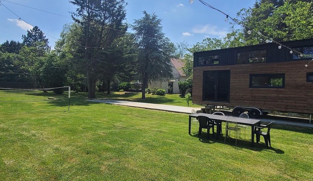 Mini Maison Tiny House 6 Pers sur Jardin de 3800m2 Avec Jacuzzi