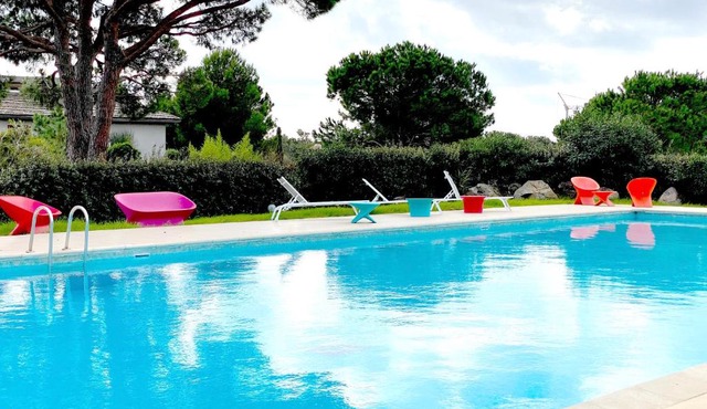 Mini Villa vue mer, Piscine tennis située dans residence privée, Palombaggia