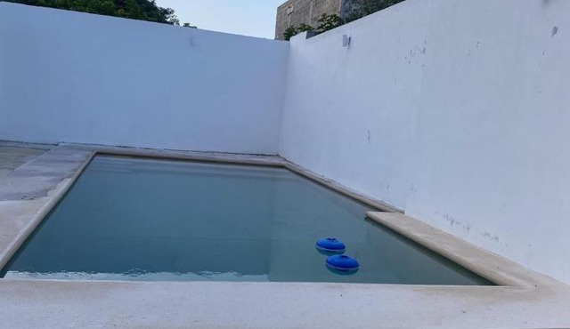 Minimalist house with pool and patio