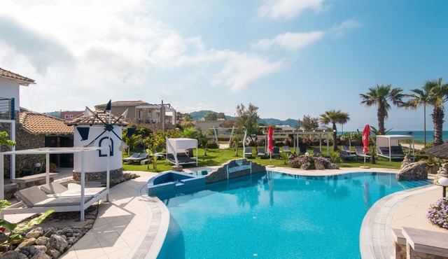 'Mirage Arillas Studio Type B15' with Sea View, Shared Pool & Wi-Fi