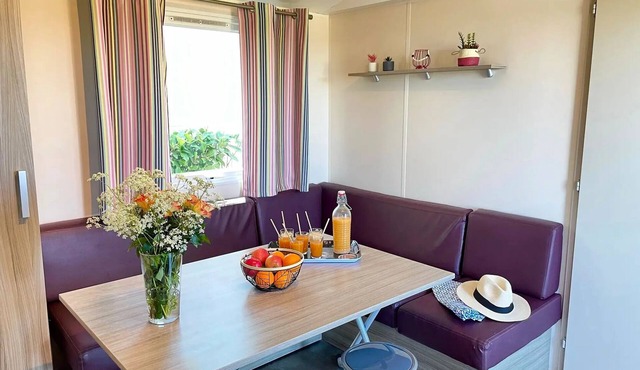 Mobil Home Confort - 3 bedrooms (32m²) + Air conditioning + view vineyard 8 persons