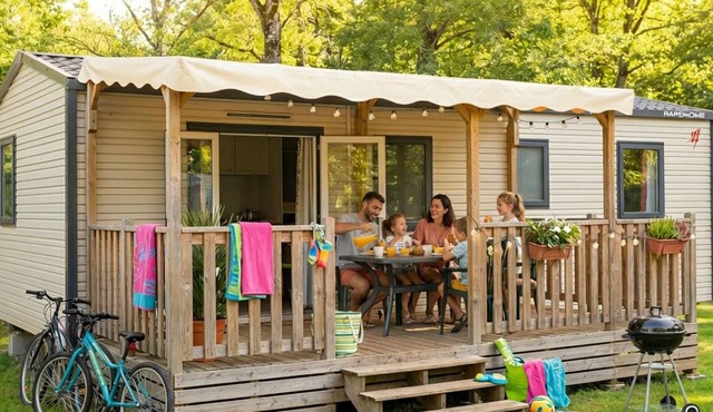 Mobile Home 6 Pers. - Terrace at Saint-Gérons Campsite