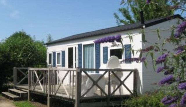 Mobile home with terrace for 5 people in Baudreix