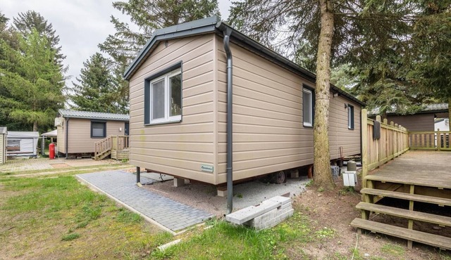 Mobile home with terrace
