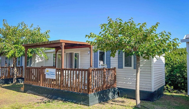 Mobilehome mit Klimaanlage und Terrasse