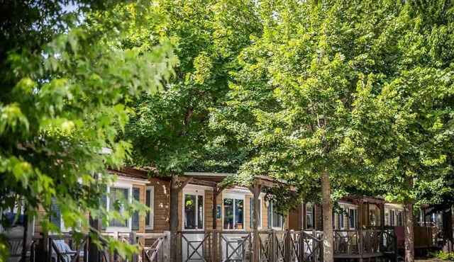Mobilehome with air conditioning, internet and terrace