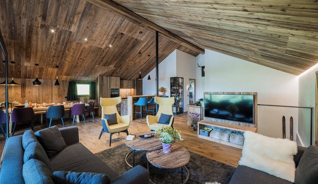 Modern Holiday Apartment Chalet Ortles with Mountain View and Wi-Fi