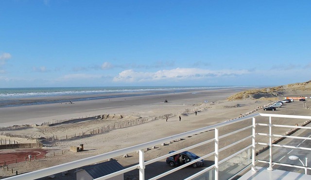 Modern 2-bed apartment, beach balcony, pets allowed
