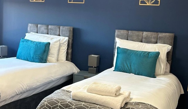 Modern 2-Bedroom Apartment Level Access Central walk to Station Festival Place & The Avil Theatre