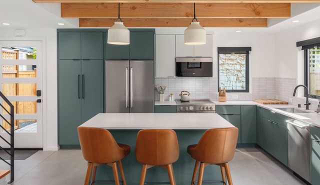 Modern 2-suite with chef's kitchen home just blocks from Green Lake