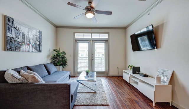Modern 2br/2ba Haven, Gym, Pet OK, Pool, Near NRG