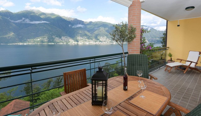 Modern apartment overlooking Lake Maggiore