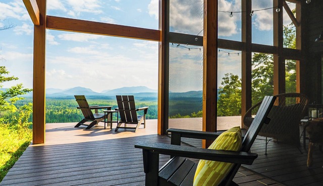 Modern Adirondack Cottage with Majestic Mountain Views