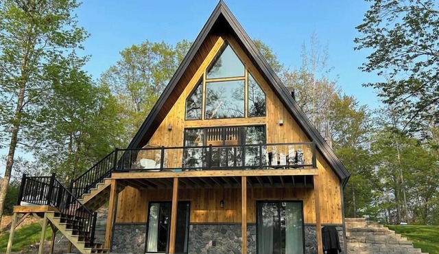 Modern Aframe on a Pristine Private Lake