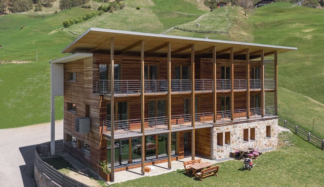 Modern alpine architecture & contemporary living design Farmhouse South Tyrol Venosta Valley