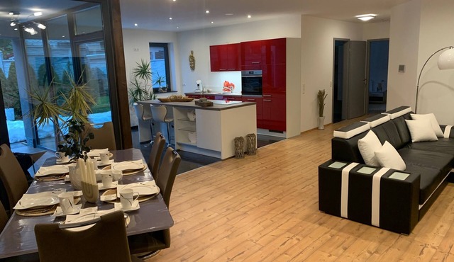 Modern and barrier-free holiday apartment boho style, bookable massages possible