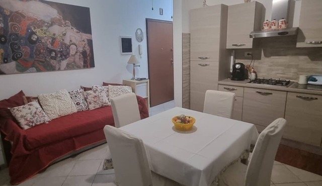Modern and comfortable apartment with kitchen on the outskirts of Rome.