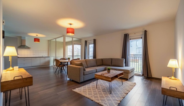 Modern and spacious vacation apartment near the Bütgenbach reservoir.