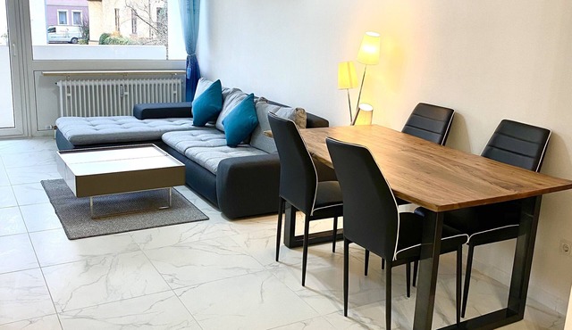 Modern apartment in Munich with a large balcony