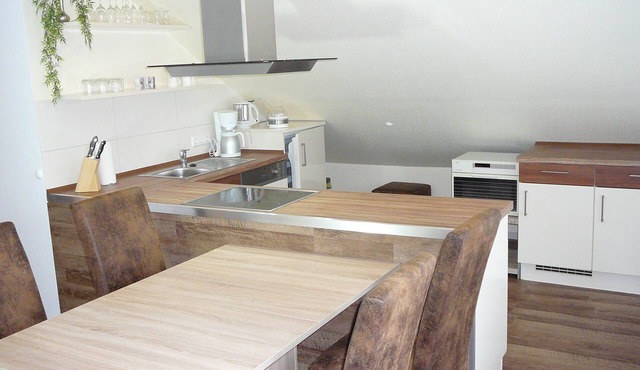 Modern apartment with air conditioning, porch, garden, sunbathing area, gazebo, pond
