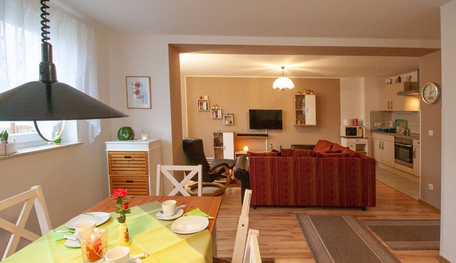 Modern apartment, 250m to the lake, south-facing terrace and barbecue, fully fenced.
