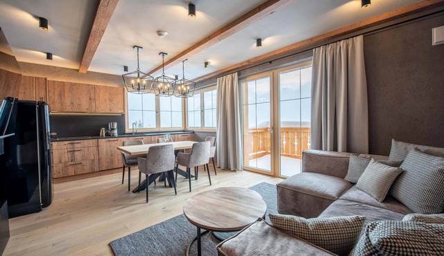 Modern apartment with mountain view, sauna, and close to the slopes