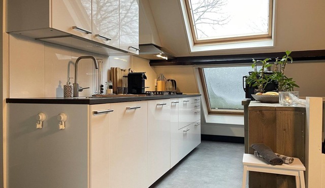 Modern apartment with swimming pool and outdoor kitchen in beautiful, quiet surroundings