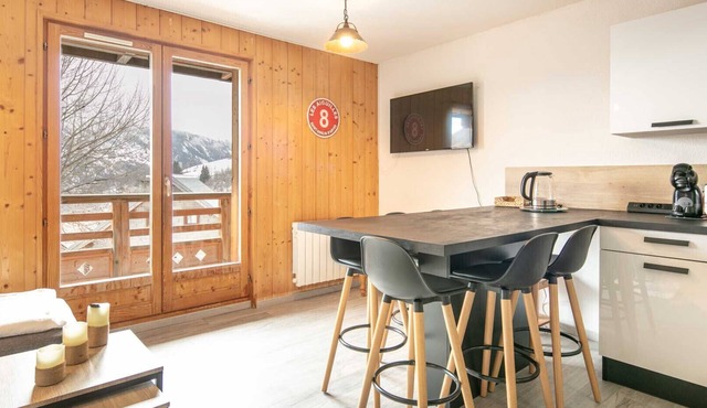 Modern apt 4 ppl with balcony, near from the ski runs