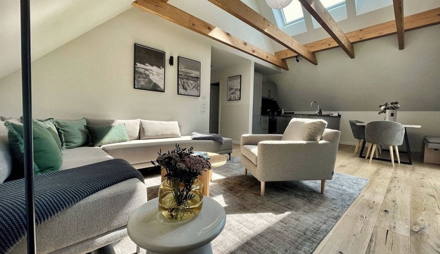 Modern attic apartment for 4-6 pers.