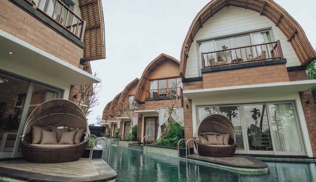 Modern Balinese architecture design villa in Ubud