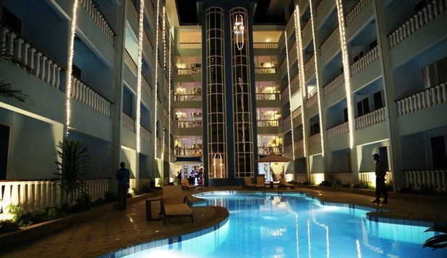 Modern Beach Studio Apartment with Air-conditioned and a Balcony
