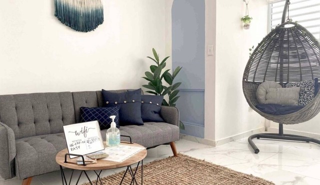 Modern/boho apartment for a beach weekend getaway