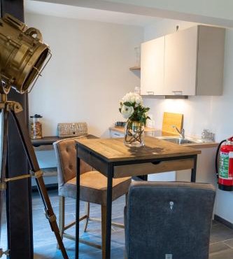 Modern boutique studio with balcony near Aachen