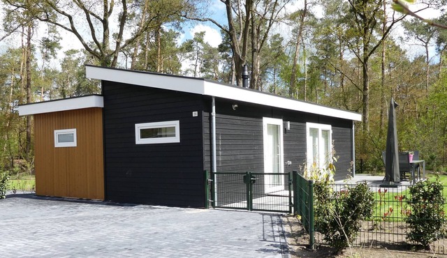 Modern chalet for the disabled, at the forest