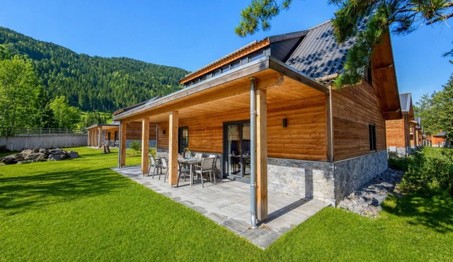 Modern chalet near Alpine lake and ski resorts