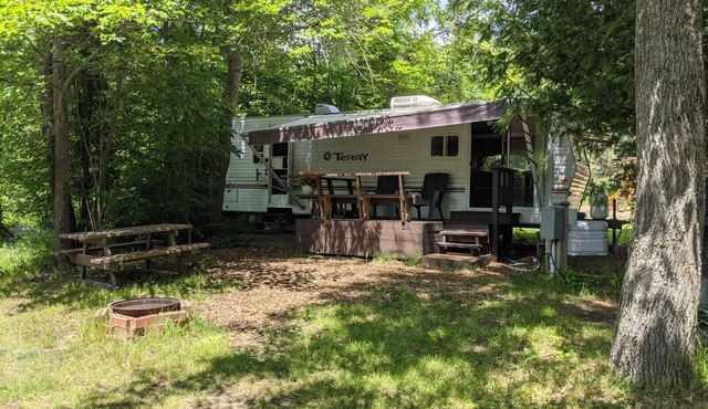 Modern, clean trailer, waterview at small campground (The Terry)