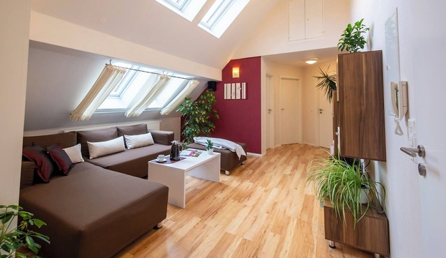 Modern, comfortable vacation apartment with terrace, on the Main Valley cycle path