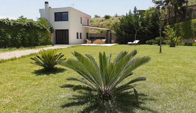 Modern cube Villa with garden
