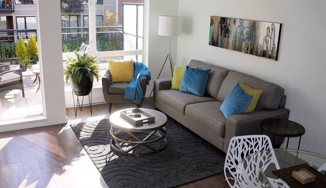 Modern Downtown Condo with Large Sunny Patio
