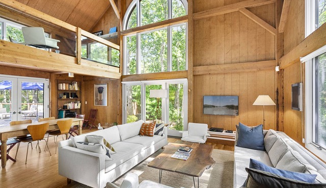 Modern East Hampton Escape: Privacy, Pool, and Light-Filled Interior