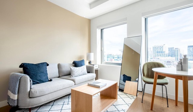 Modern Fenway Studio w/W/D, Roof & Gym, nr Fenway Park, by Blueground