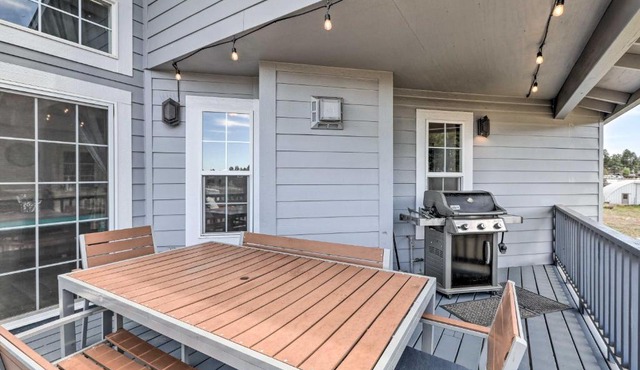 Modern Flagstaff Home: Deck, Patio + Fire Pit