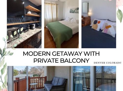Modern Getaway with Private Balcony