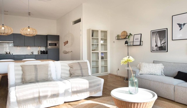 Modern harbor-view apartment in Scheveningen.