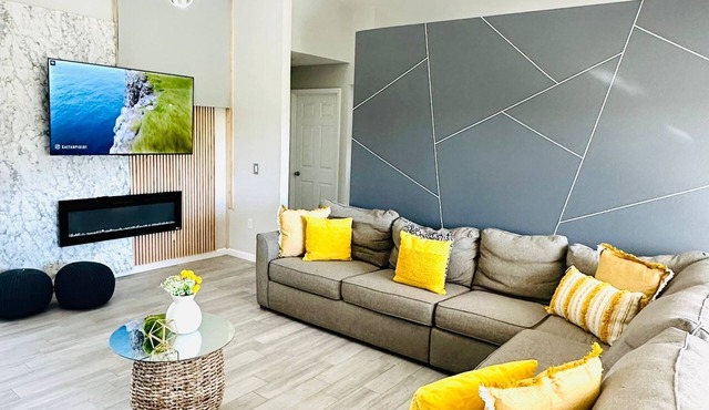 Modern luxury Beach house w/free heated pool seating in half acre lot and canal