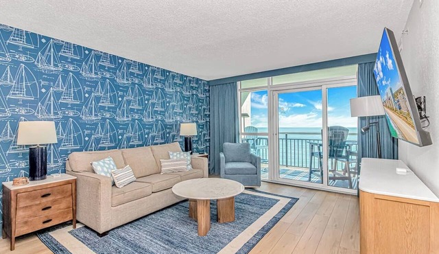 Modern Oceanfront 1BR 18th Fl | Balcony & Views