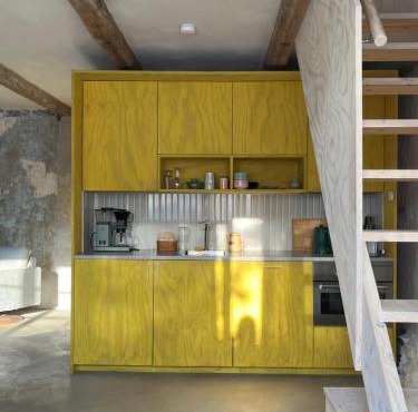 Modern seaside barn