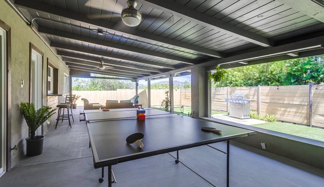 MODERN & Spacious 4 BED 2 BATH Home w/ Fireplace. Fenced Yard & PING PING! 10++