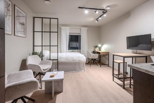 Modern Studio Apartment, Parking included, Grimstad